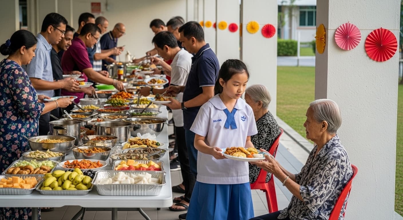 Photograph stimulus: A Void Deck Celebration