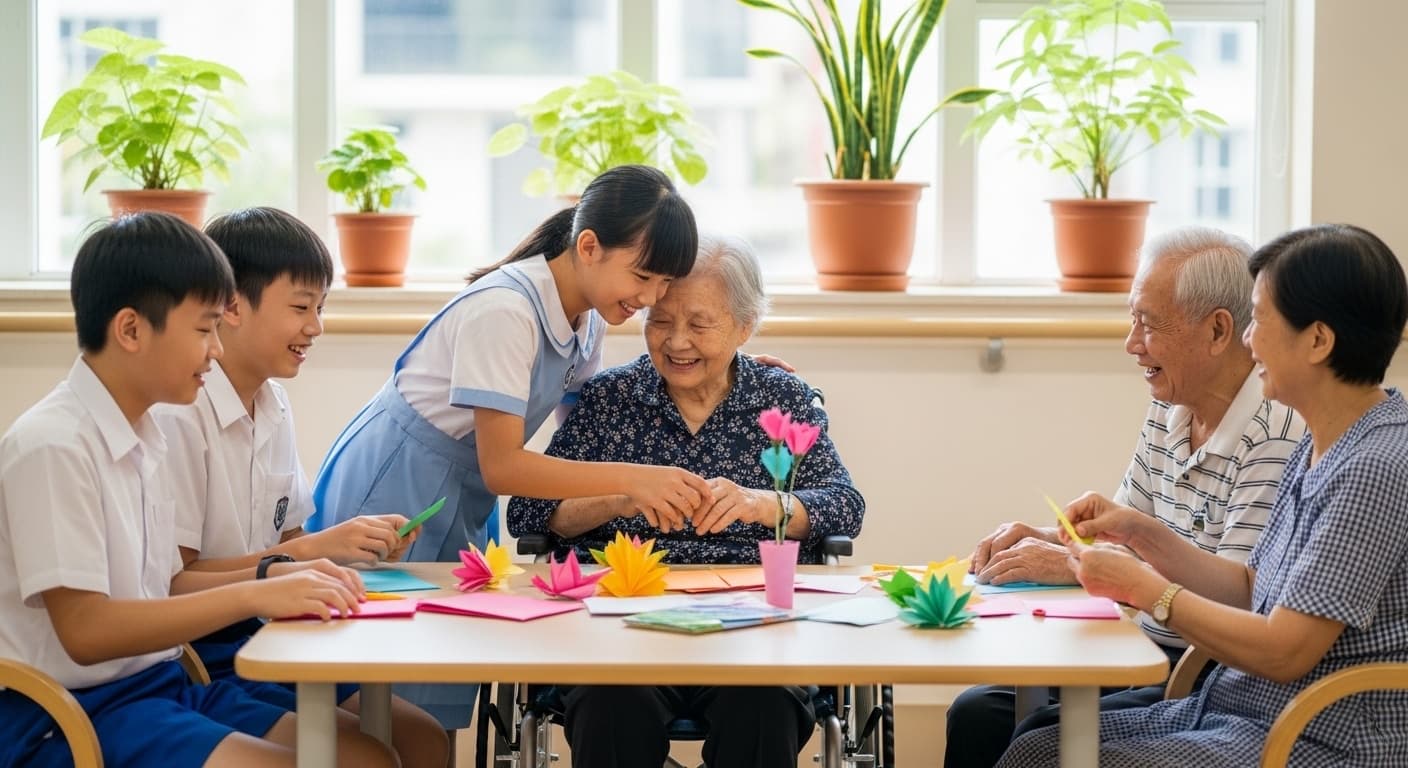Photograph stimulus: Visiting the Elderly Home